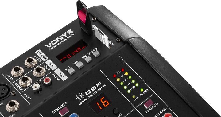 Image du produit Vonyx AM5A Mélangeur de puissance (Studio et mixeur live)