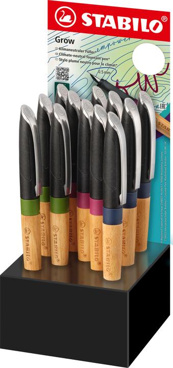Actual product image STABILO Grow Fountain Pen 12 Display (Assorted, 12 x)