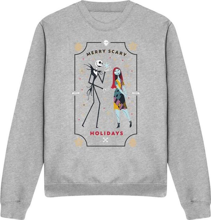 Actual product image The Nightmare Before Christmas Unisex Adult Scary Holidays Jack Sally Sweatshirt (XXL)