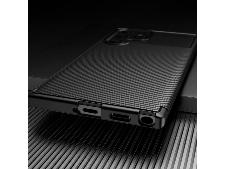 Immagine prodotto Screenguard Custodia Samsung Galaxy S22 Ultra Cover Carbon Design TPU (Samsung Galaxy S22 Ultra)