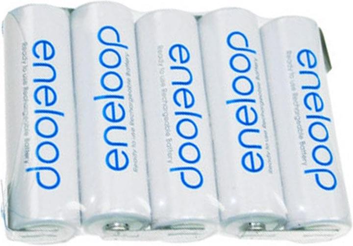 Actual product image Sanyo Battery Eneloop F1x5 5/BK-3MCCE with solder lug (6 V, 1900 mAh)