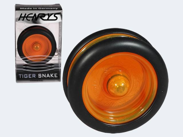 Actual product image Henrys A00030-1213 Yo- Yo Tiger Snake Ø 61 mm, W 27 mm, 50 g, black/orange (assorted colours)