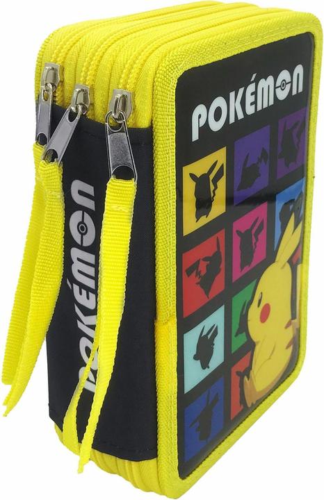 Actual product image Triton POKÉMON Triple pencil case, 39 pcs. filled
