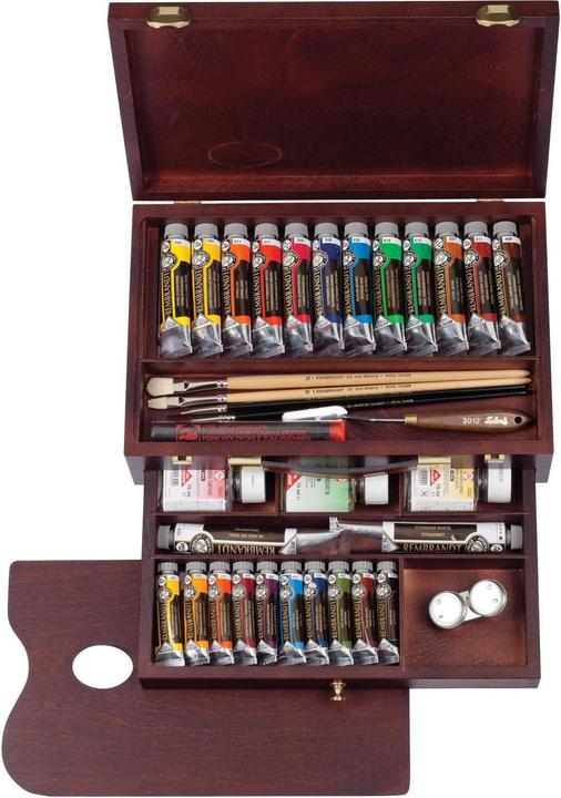Image du produit Talens Coffret de maître en bois (Multicolore, 750 ml)