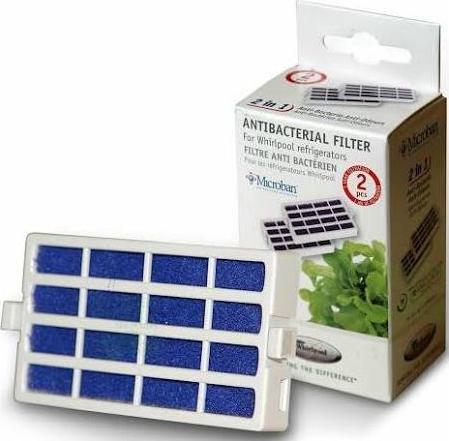 Actual product image Whirlpool 2 antibacterial air filters ANT001 / 481248048172