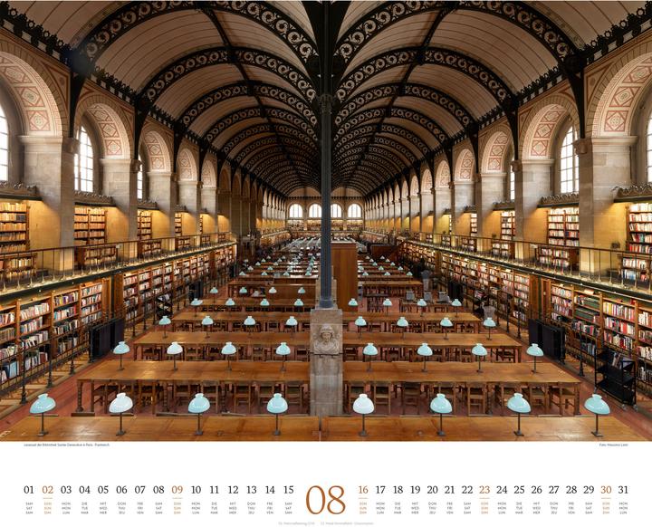Produktbild Welt der Bücher - Bibliotheken-Kalender 2026 (54 x 48 cm, Harter Einband, Englisch, Französisch, Deutsch)