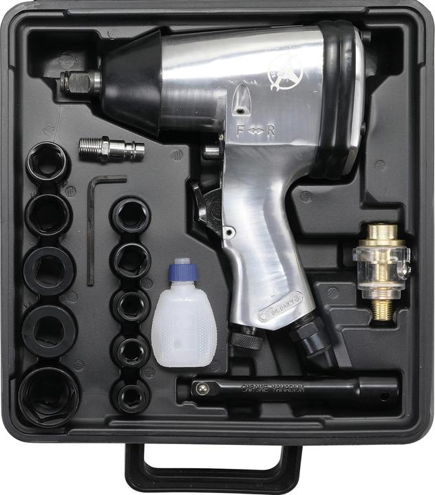 Immagine prodotto BGS Avvitatore a impulsi ad aria compressa con set di utensili 12,5 mm (1/2") 312 Nm 16 pezzi. (Aria compressa)