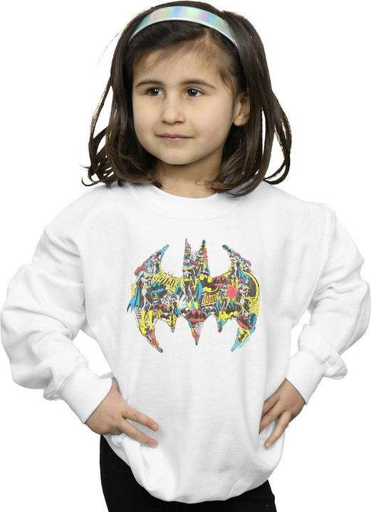 Image du produit - Sweat BATMAN BATGIRL LOGO COLLAGE - Fille (140, 146)