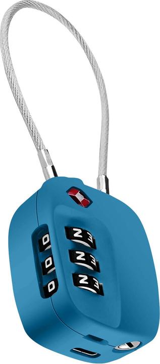 Actual product image Boompods LOCK TSA Bag Tracker Ocean Blue (iOS)