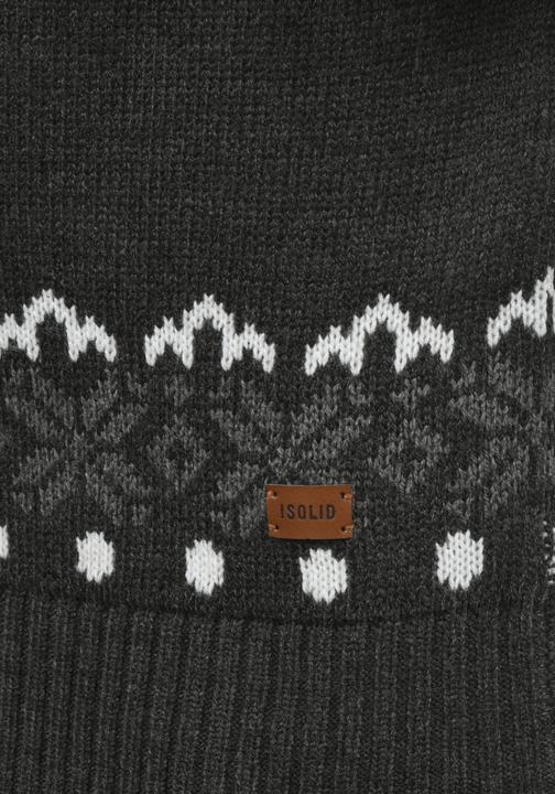 Actual product image Solid Norwig Men's Jumper Chunky Knit Pullover With Crew Neck (L)