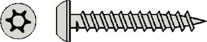 Actual product image Werkstarck Security tapping screws Round head A2 (25 Screws per piece)