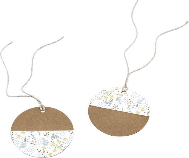 Produktbild Artoz Geschenksanhänger Hangtag rund kraftpapier 6er (Geschenktüte, 6 x)