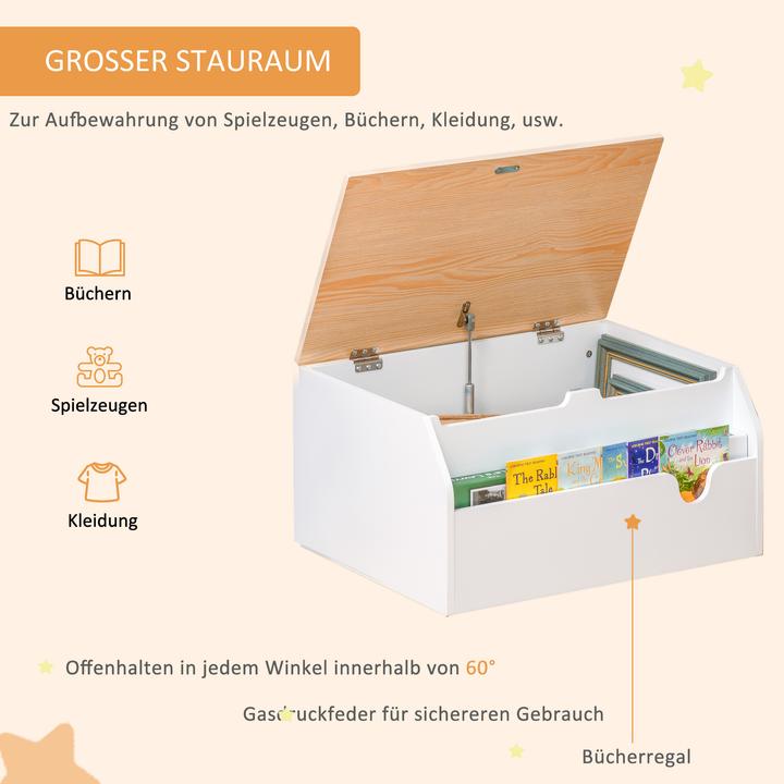 Actual product image Homcom Toy Box for Sitting