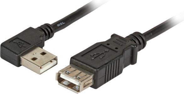 Produktbild EFB Elektronik K5246SW.1,8 USB Kabel 1,8 m 2.0 USB A Schwarz (K5246SW.1,8) (1.80 m, USB 2.0)