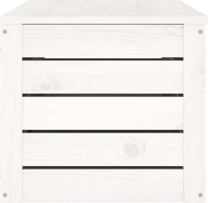 Actual product image VidaXL Truhe Weiss 109x36,5x33 cm Massivholz Kiefer,Farbe