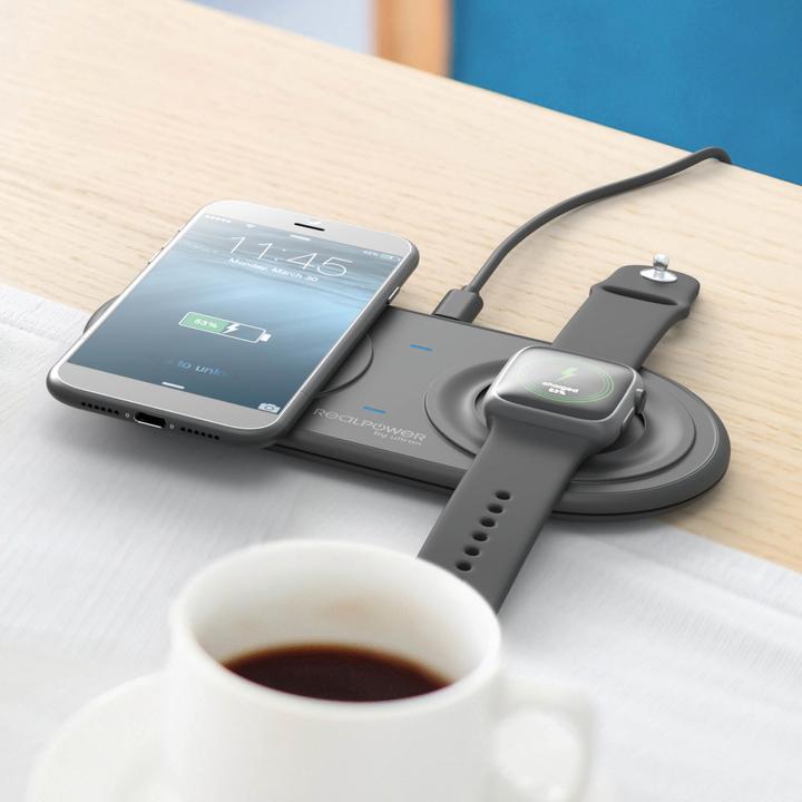 Produktbild RealPower Ladegerät ChargeAir Duo belaidė (15 W)
