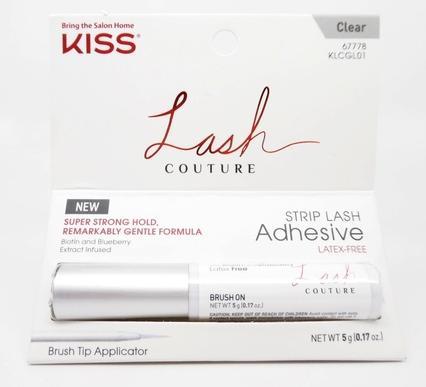 KISS Lash Couture Strip Lash Adhesive for False Eyelashes Clear 0.17oz/5g (Künstliche Wimpern)
