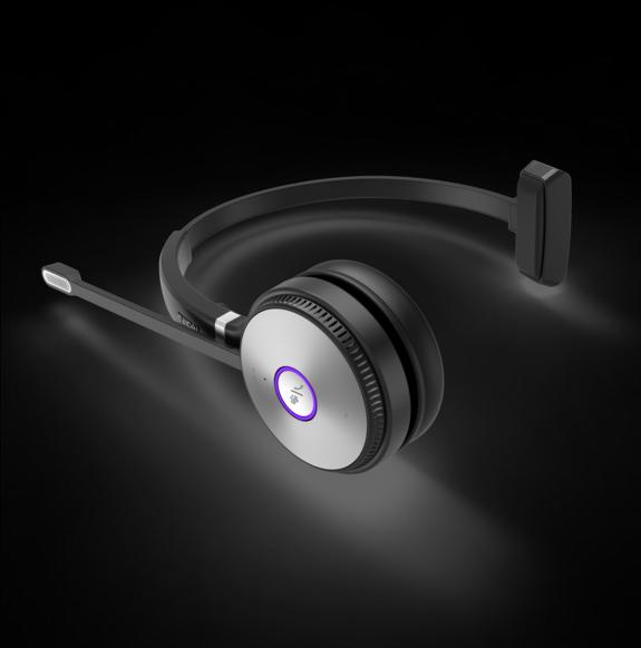 Actual product image Yealink Headset WH62 Mono Portable Teams (Wireless, USB-A)