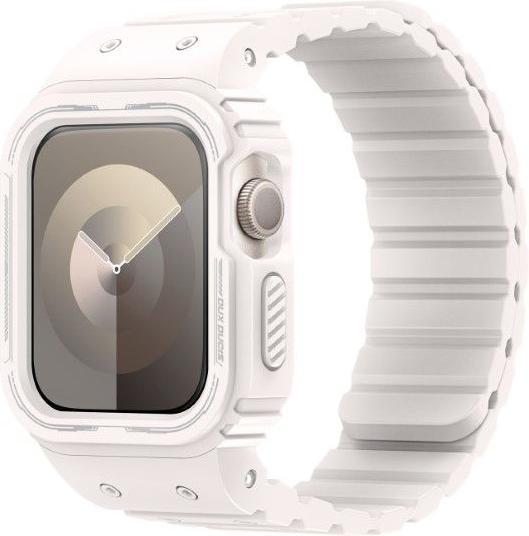Actual product image Dux Ducis OA Strap Apple Watch 38mm/40mm/41mm - White (38 mm, 40 mm, 41 mm, Silicone, Apple Watch Series 2, Apple Watch Series 1, Apple Watch Series 3, Apple Watch Series 4, Apple Watch Series 5, Apple Watch Series 6, Apple Watch Series 7, Apple Watch Series 8, Apple Watch Series 9, Apple Watch SE)