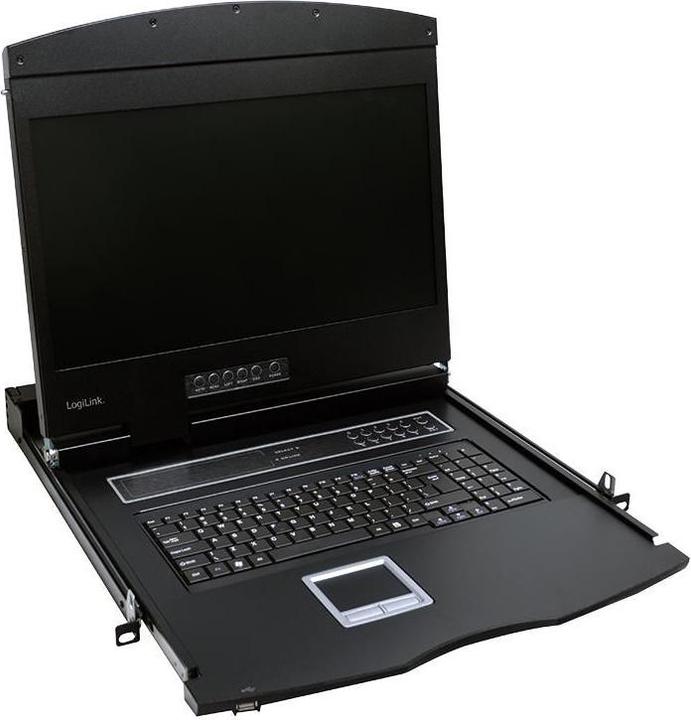 Produktbild LogiLink LCD KVM Konsole mit 19"TFT Monitor & Tastatur(DE)