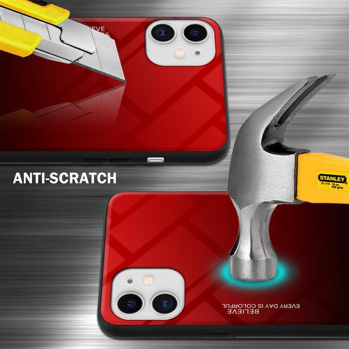 Produktbild Cadorabo TPU 2 Farben Glas Cover (Apple iPhone 11)