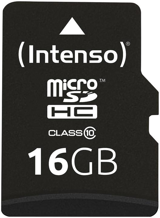 Produktbild Intenso microSDHC-Speicherkarte inkl. SD-Adapter (16 GB, microSDHC, U1)