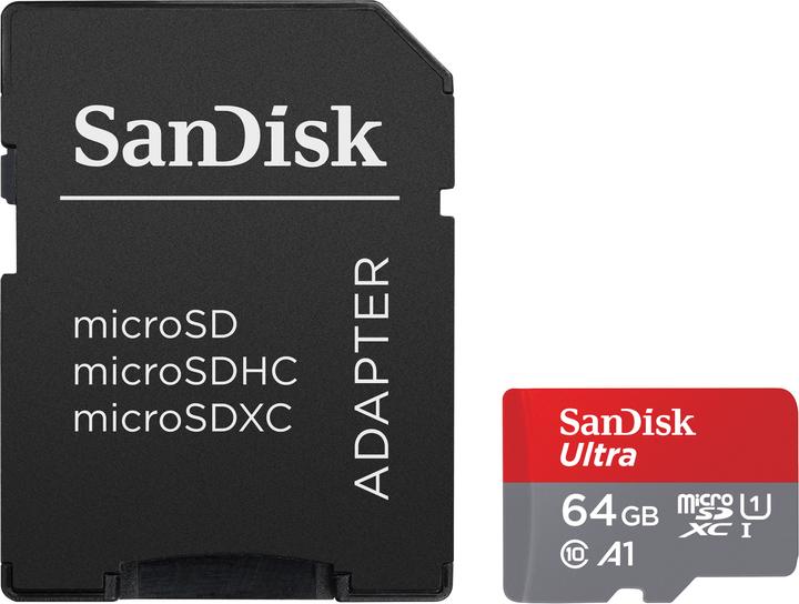 SanDisk Ultra A1 (64 GB, microSDXC, U1, UHS-I)
