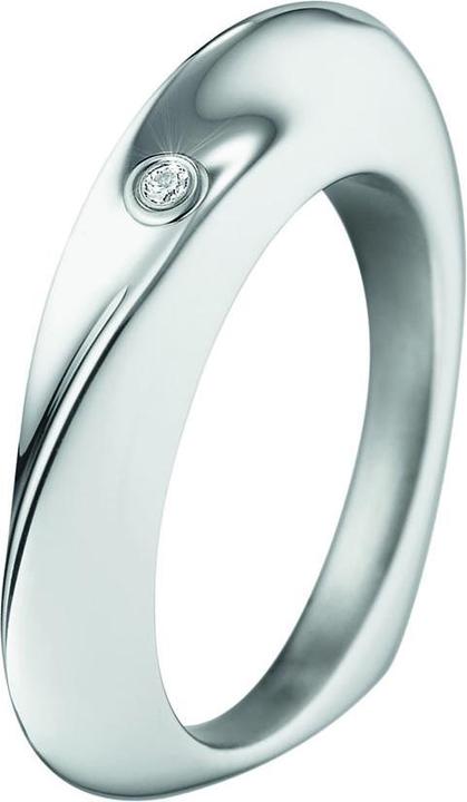 Actual product image Xen Ring heart-shaped polished with diamond 0,02 ct. (49)
