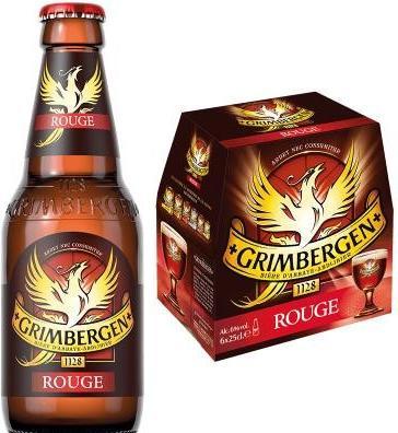 Actual product image Grimbergen ROUGE beer crate / Belgium (24 x 25 cl)