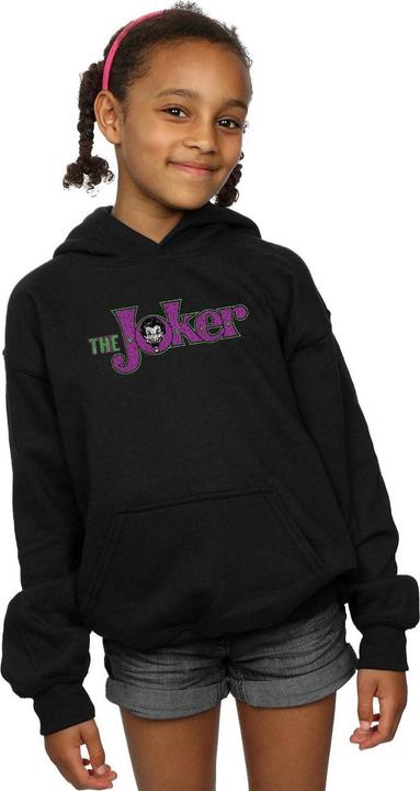 Actual product image Girls The Joker Crackle Logo Hoodie (128)
