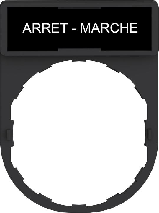 Produktbild Schneider Electric Schildträger mit Schild ARRET-MARCHE