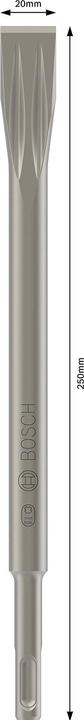 Actual product image Bosch Professional Zubehör PRO SDS plus-5C flat chisel set, 20 x 250 mm (20 mm)