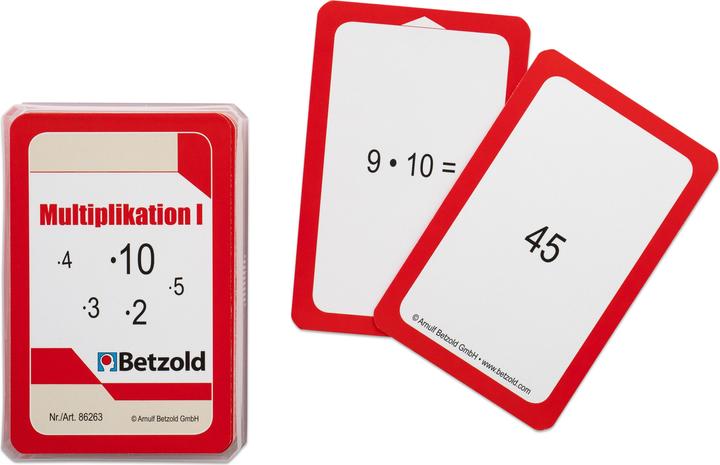 Image du produit Betzold Multiplication I - Jeu de cartes pour le cylindre magique (Allemand)