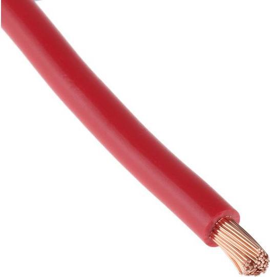 Actual product image Rs Pro Red flexible switchgear cable,80/0.4mm (25 m)