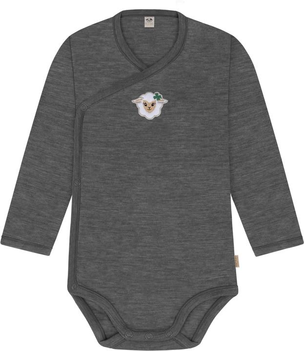 Normani 3er Set Baby-Body Wickelbody Langarm Toddler-Bodysuit aus Merinowolle - 9357