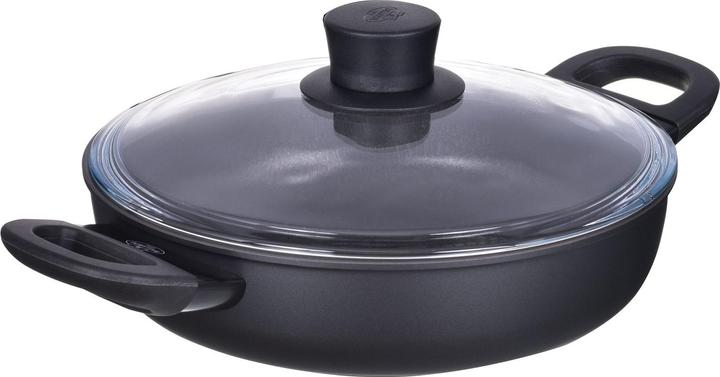 Actual product image Ballarini Patelnia Avola głęboka z 2 uchwytami tytanowa 24 cm 75002-922-0 (24 cm, Frying pan, Aluminium, Stainless steel)