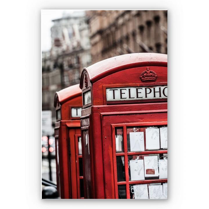 Actual product image Trenddeko British phone booth (40 x 60 cm)
