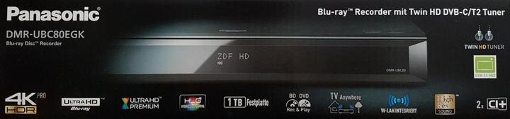 Produktbild Panasonic Dmr-Ubc80egk (1000 GB, Blu-ray Player, Blu-ray Recorder)