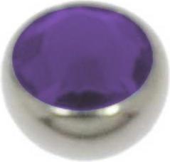 Actual product image Bijouteria 1.2mm Titanium piercing part (Swarovski Crystal, Titanium)