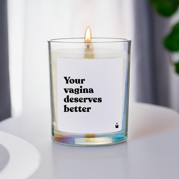 Produktbild Chatty Candles Duftkerze Woody Your vagina deserves better