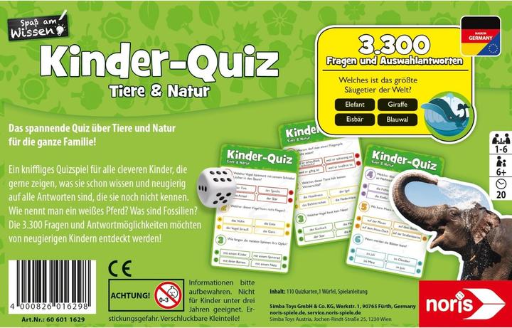 Produktbild Noris Tiere Natur (3300 Teile)
