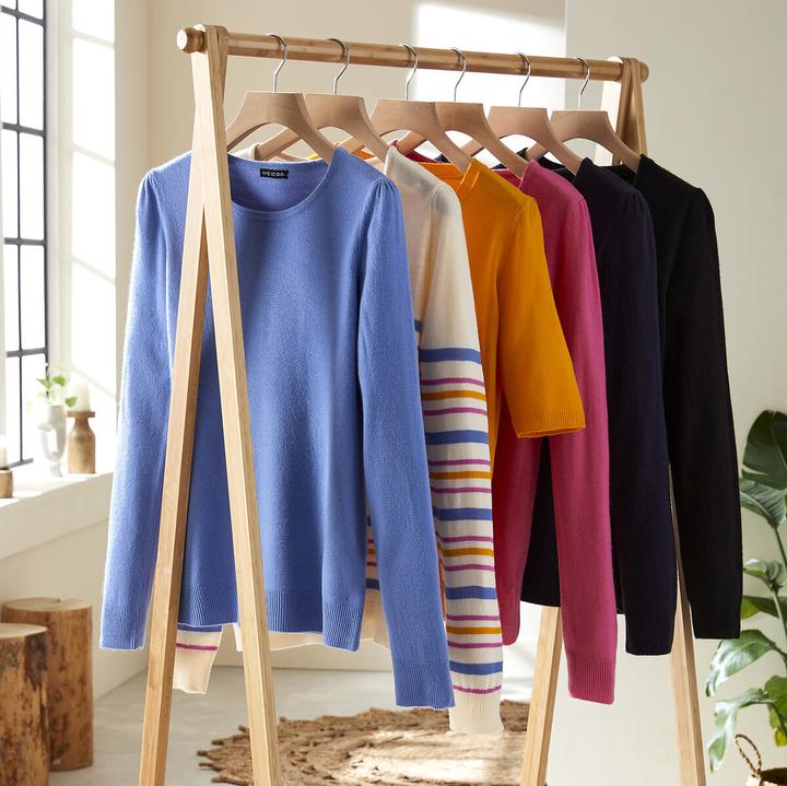 Actual product image Anne Weyburn Jumper with round neckline (W36/L38)
