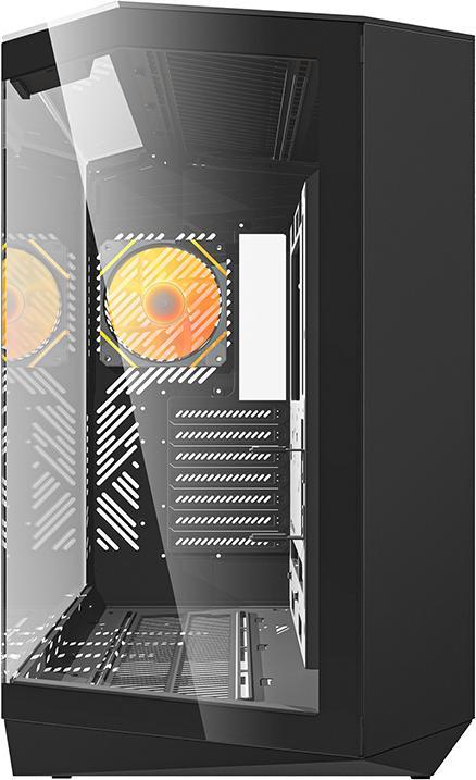 Produktbild Darkflash Tech Darkflash DY470 computer case (black) + 4 fans + GPU bracket