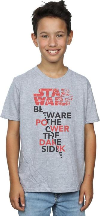 Actual product image Star Wars Boys The Last Jedi Power Of The Dark Side T-Shirt (140, 146)