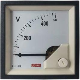 Actual product image Rs Pro Analogue Voltmeter AC Analogue Display / 0.01, 68mm, 68mm, 66 (100 A)mm