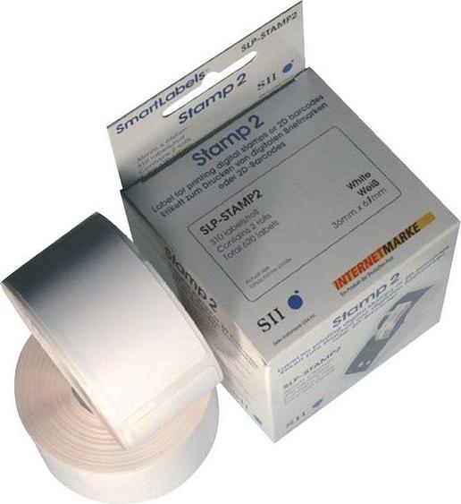Image du produit Seiko SLP-Stamp 2 étiquettes de timbres avec logo, 2 rouleaux de 310 étiquettes