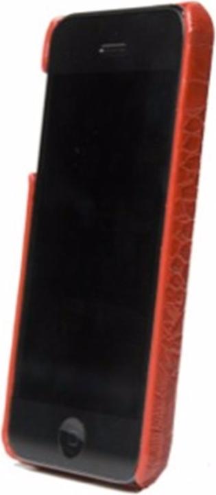 Produktbild Mapi SMYRNA LEATHER COVER für iPhone 5/5S/SE Croco Rot (Apple iPhone SE, Apple iPhone 5s, Apple iPhone 5)
