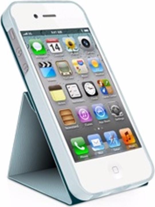 Immagine prodotto Macally Flip Folio per iPhone 5/5S/SE Blu (Apple iPhone 5, Apple iPhone 5s)