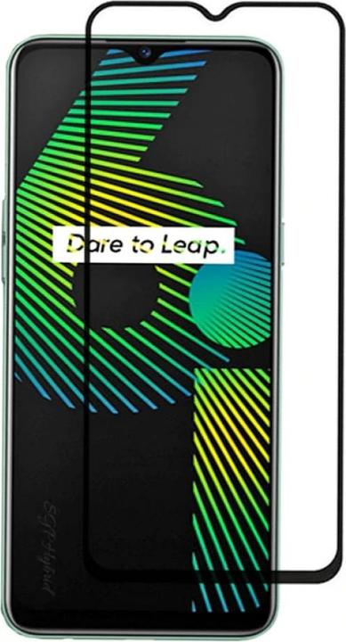 Actual product image Screenguard Realme 6i Full Screen Protective Glass Film 2.5D 9H (1 Piece, Realm 6i)