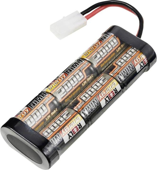 Actual product image Reely Model battery pack (NiMh) 7.2 V 2000 mAh Cell count: 6 Stick Tamiya (7.20 V, 2000 mAh)